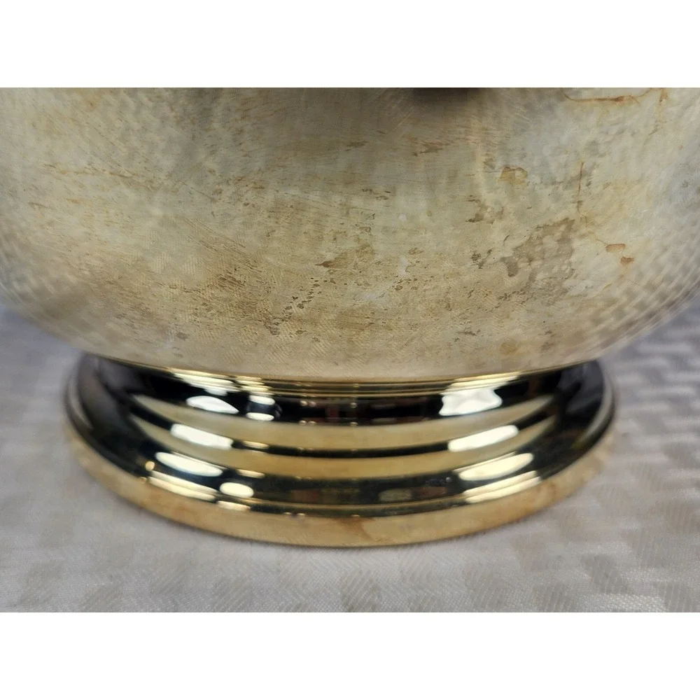 EPCA Bristol Silverplate Serving Bowl by Poole Antique Tarnished Decor